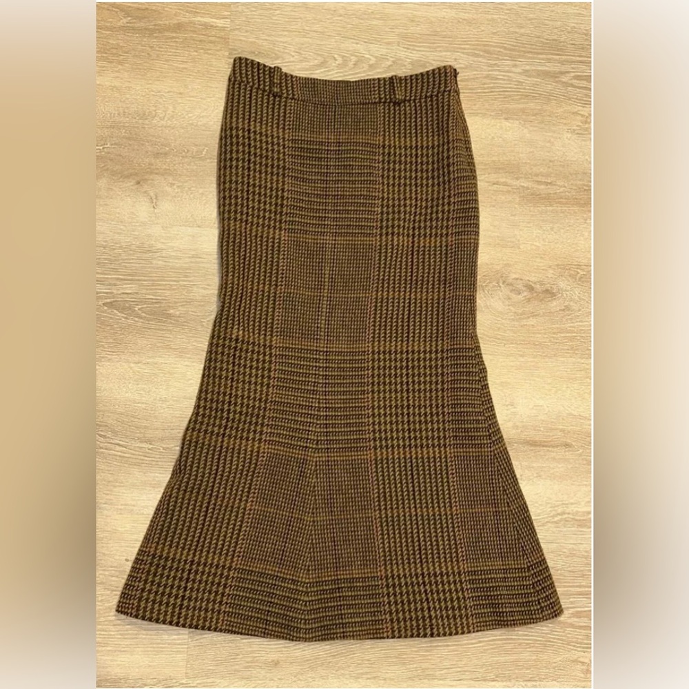 Ralph Lauren Vintage Wool Brown Skirt